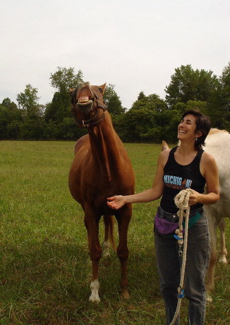 Ibis and I laughing