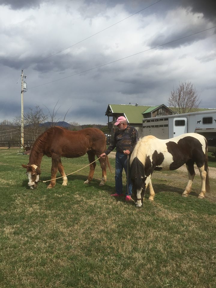 Ibis, Zoey and Friend Mike pictured at Joyce Harman's last week.