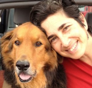 Sandy Rakowitz and her dog 3 months before Pet Loss