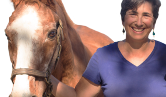 Sandy Rakowitz with her wise, elder horse